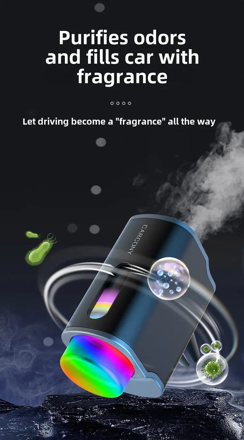 Intelligent Car Electric Air Diffuser Aroma Car Air Vent Humidifier Mist Aromatherapy Car Air Freshener For Removing Odors