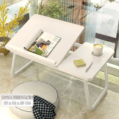 Ergonomically Folable Table Designed Integrated Bed Laptop Lazy Desk with Adjustable Height Compactness Versatility