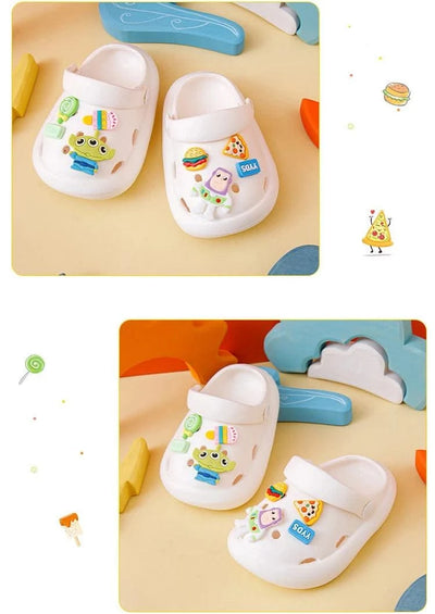 2023 Clogs  Boys Girls Summer Kids Children's Hole Shoes Infant Indoor Slippers Non-Slip Beach Sandals Toddler Home Shoes Baby