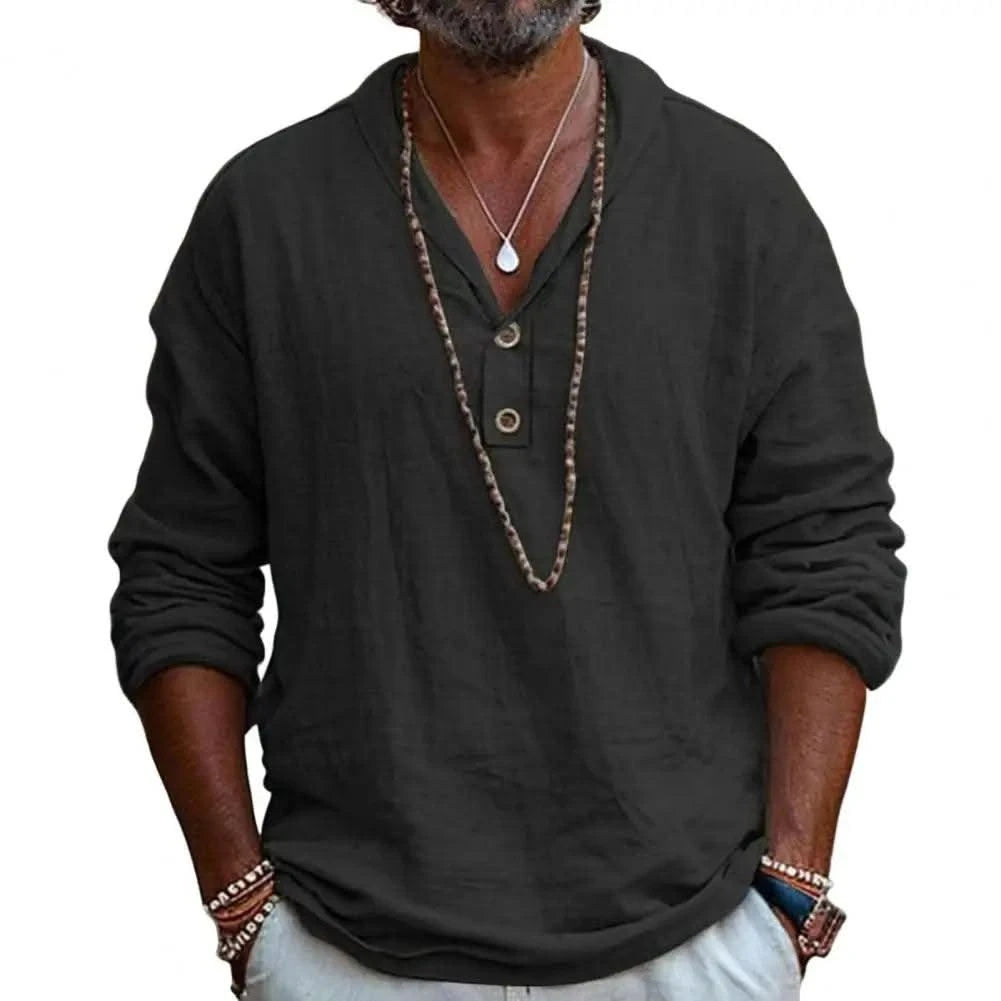 Casual Men's Long Sleeve T-shirts for Men Blouses Korean Trend Harajuku Loose T Shirts Spring Autumn Bottoming Shirts Soft