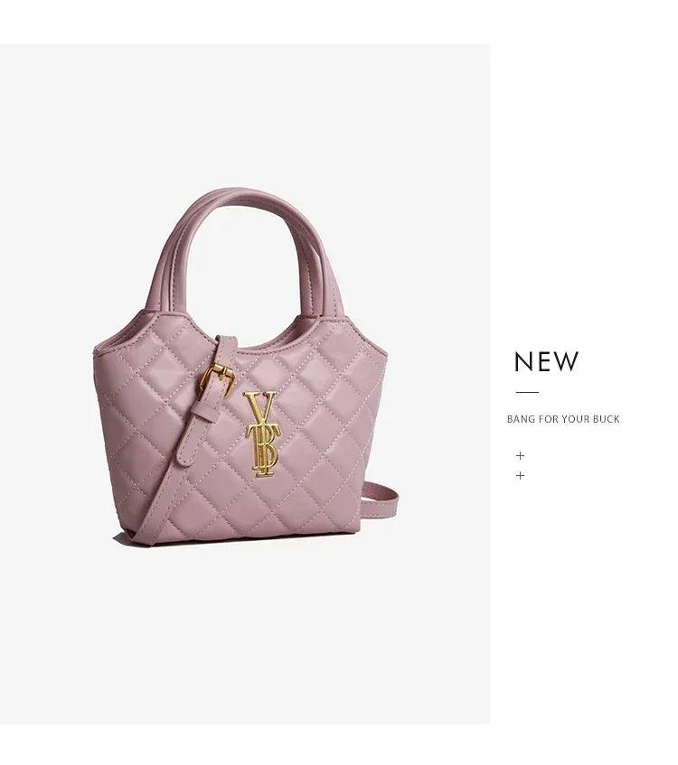 Elegant handbag for women leather material popular classic shoulder strap by famous designer luxury brand durable