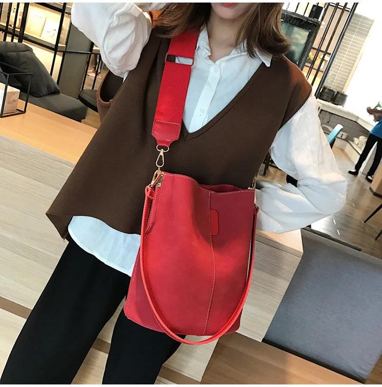 Designer handbags ladies bucket bag pu leather shoulder large capacity crossbody bags for women high quality new tote