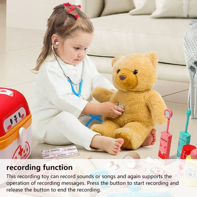 60s Recorder Module Two-Button Recorder One Record One Play Plush Toy Voice Message Recorder Voice Box With Battery LR44*3