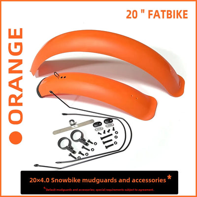 20-Inch 4.0 Snow Bike Muuard Full Coverage Lithium- Bicycle Mud Flap Fat Tire Bike All-Mountain Off-Road ible