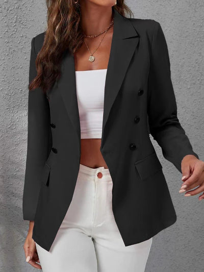 New in Autumn Winter New Blazers for Women Clothing Autumn and Winter Solid Color Fashion Casual Suit Slim Blazers Women