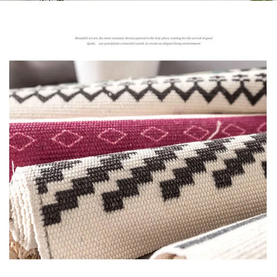 Home decoration Bohemian Tapestry Wall decor aesthetic room Tassel Macrame Hanging Art geometric Woven Cotton Handmade Linen for