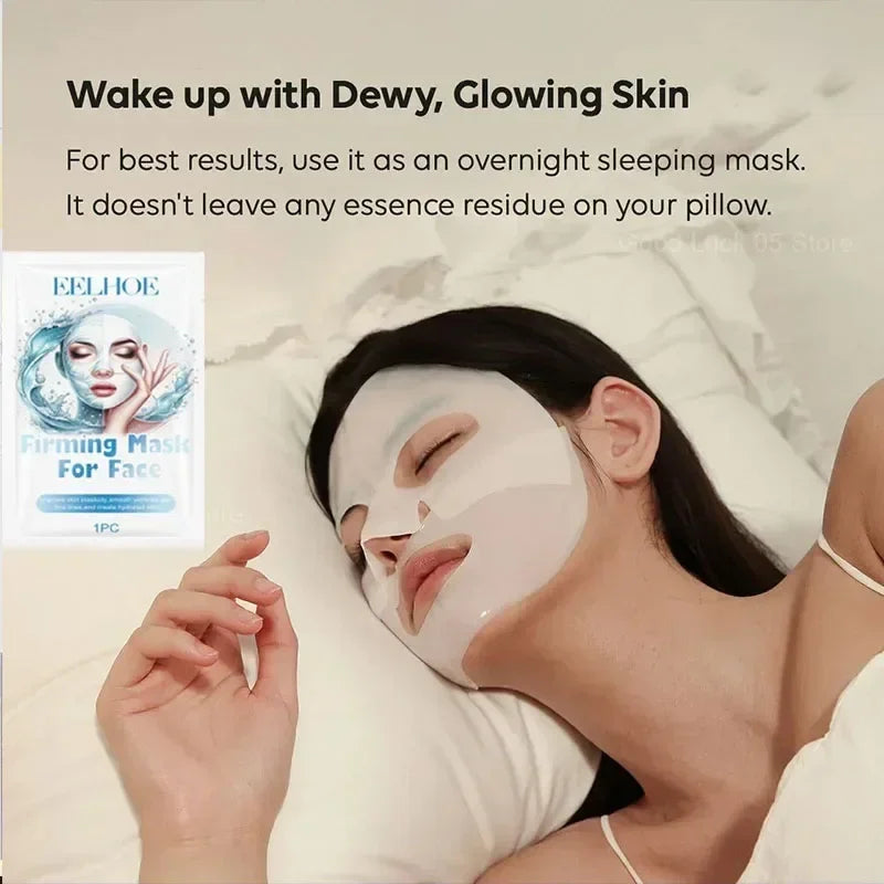Water -Soluble Collagen Face Mask Shrink Pore Deep Moisturizing Overnight Mask Anti-Wrinkle Hydrating Brightening Face Skin Care