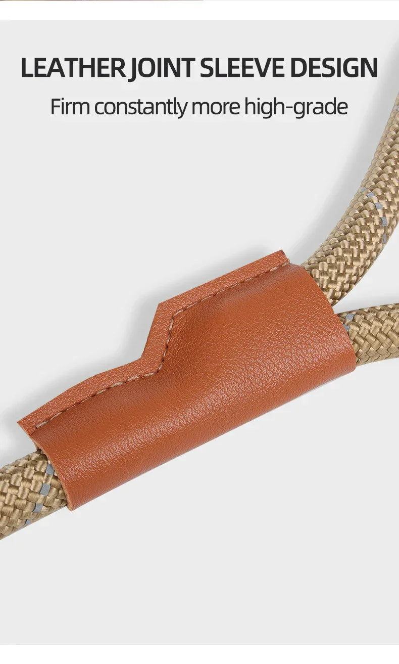 Dog Leash Reflective Lead Dog Pet Leashes Long Lanyard Walking Reflective Traction Rope for Puppy Small Medium Large Dogs