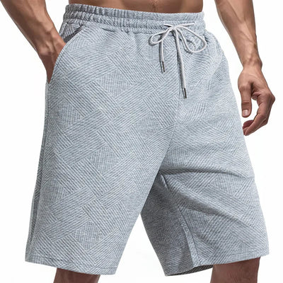 European and American shorts men's summer loose and heavy jacquard texture trendy high street hip-hop five-point shorts