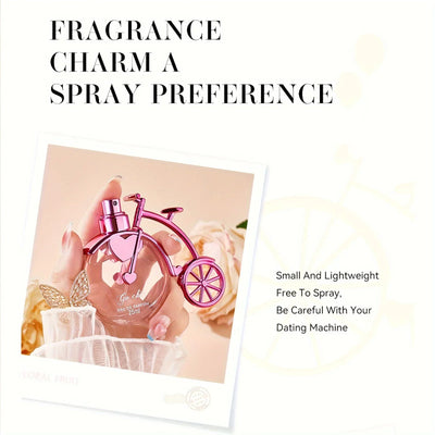25ML Bike Styling Women's Perfume Pink Fragrant Fresh Oriental Floral Perfume with Gift Box Packaging  Holiday Gift