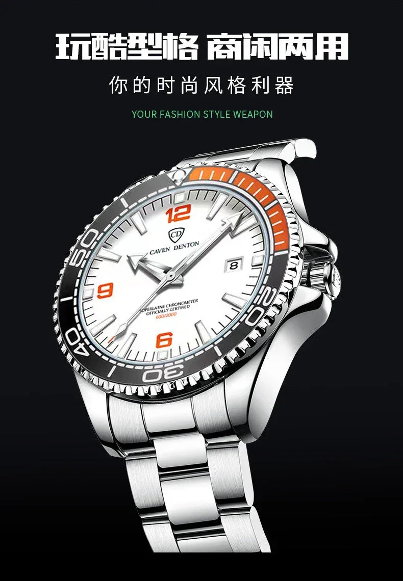 2025 New Top Brand Design Men's Watches Luxury Fashion Multifunctional Dial Quartz Watches Steel Strap Waterproof Men's Watches