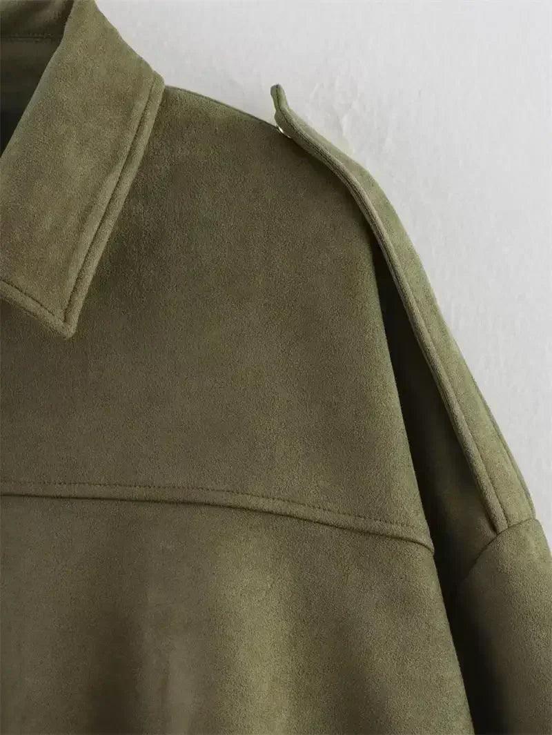 Women’s jackets spring chic elegant outerwear loose warm coat youth fashion