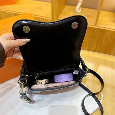 Designer Style Crossbody Bag for Women Genuine Leather Shoulder Handbag Ladies Compact Wallet Phone Holder Purse