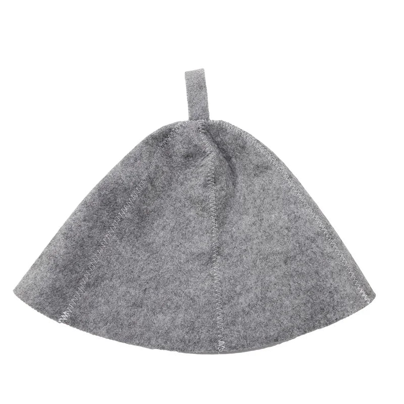 1PC Felt Head Protection Bath Anti Heat Free Size Russian Style Shower Cap Sauna Hat Sauna Vaporarium Accessories Wholesale New