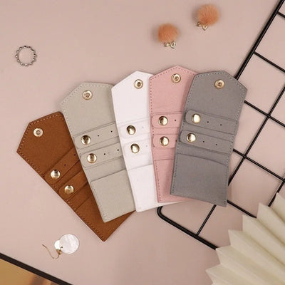 Travel Portable Jewelry Organizer Roll Jewelry Roll Up Bag Foldable Jewelry Case for Bracelet Ring Necklace Earrings Display