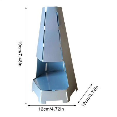 Tea Light Candle Heater Metal Radiator Stove for Heating Warmer Windproof Votive Candle Stand for Room Camping Decorations