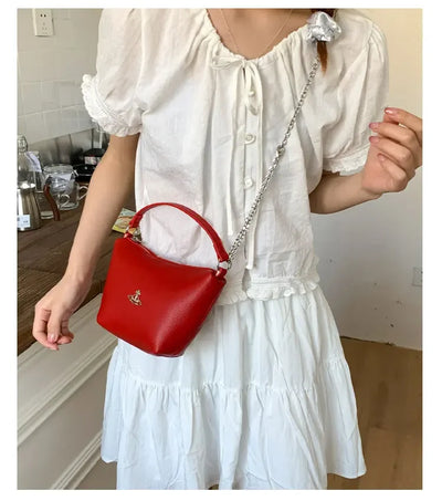 Designer Ladies Handbag Leather Tote Bag Women's Crossbody Shoulder Strap Elegant Classic Messenger Luxury Brand Fashion Item