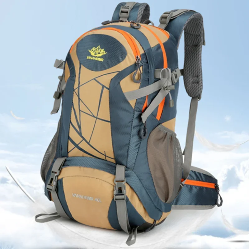 Mountain Backpacks Outdoor Solid Color Camping Bag Travel  Hiking Tactical Bags Breathable Waterproof Nylon Rainy Day Sport bag