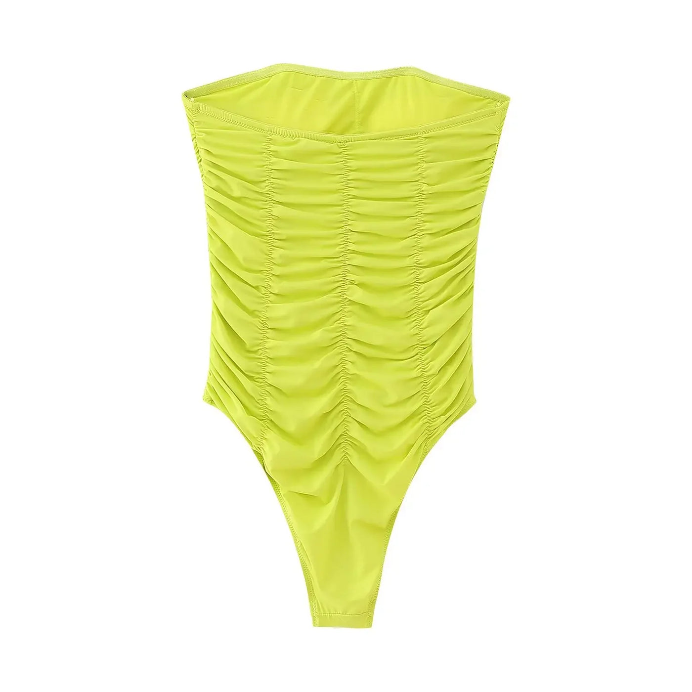 2025 New Women's Swimwear Ruched Design Swimsuit Sexy Beach Style Fashionable and Beautiful