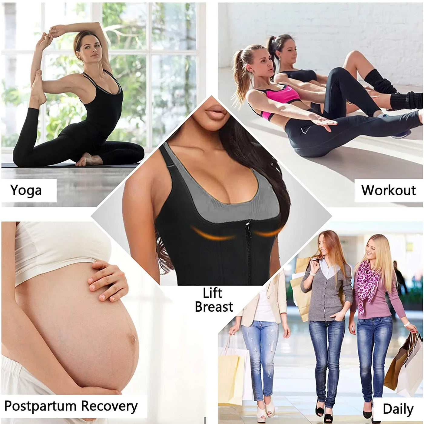 Shapewear Reducing And Shaping Girdles For Women Waist Trainer Sleeveless Bodysuit Basic Thong Slim Fit Sweatwicking Shapewear