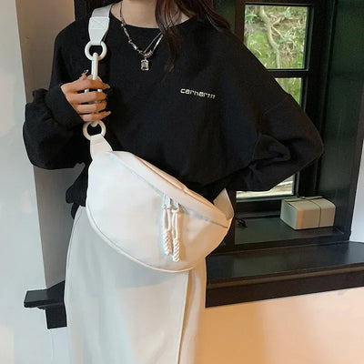 Designer Woman Waist Bag Quality Soft Leather Fanny Pack Purse Fashion Brand Ladies Belt Bag Luxury Shoulder Crossbody Chest Bag