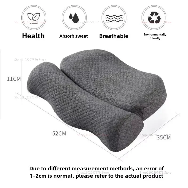 2025 Cervical Memory Foam Contour Pillow for Side Sleepers Ergonomic Orthopedic Bed Pillow for Neck Pain Relief and Better Sleep