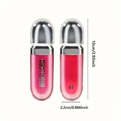 Beauty Moisturizing Lip Gloss with Shimmer - Hydrating Liquid Lip Shine Oil for Adult, Nourishing 3D Effect, Long-Lasting