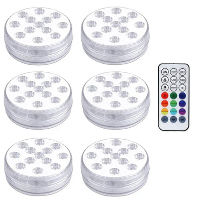 13 LEDs Magnetic Submersible LED Light Waterproof Underwater Light USB Rechargeable Swimming Pool Night Lamp With Suction Cups
