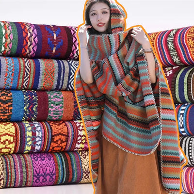 Ethnic Style Cotton Linen Fabric Textile Patchwork Sofa Cover Pillow Hotel Bar Tablecloth Curtain Decor Sewing Crafts Materials
