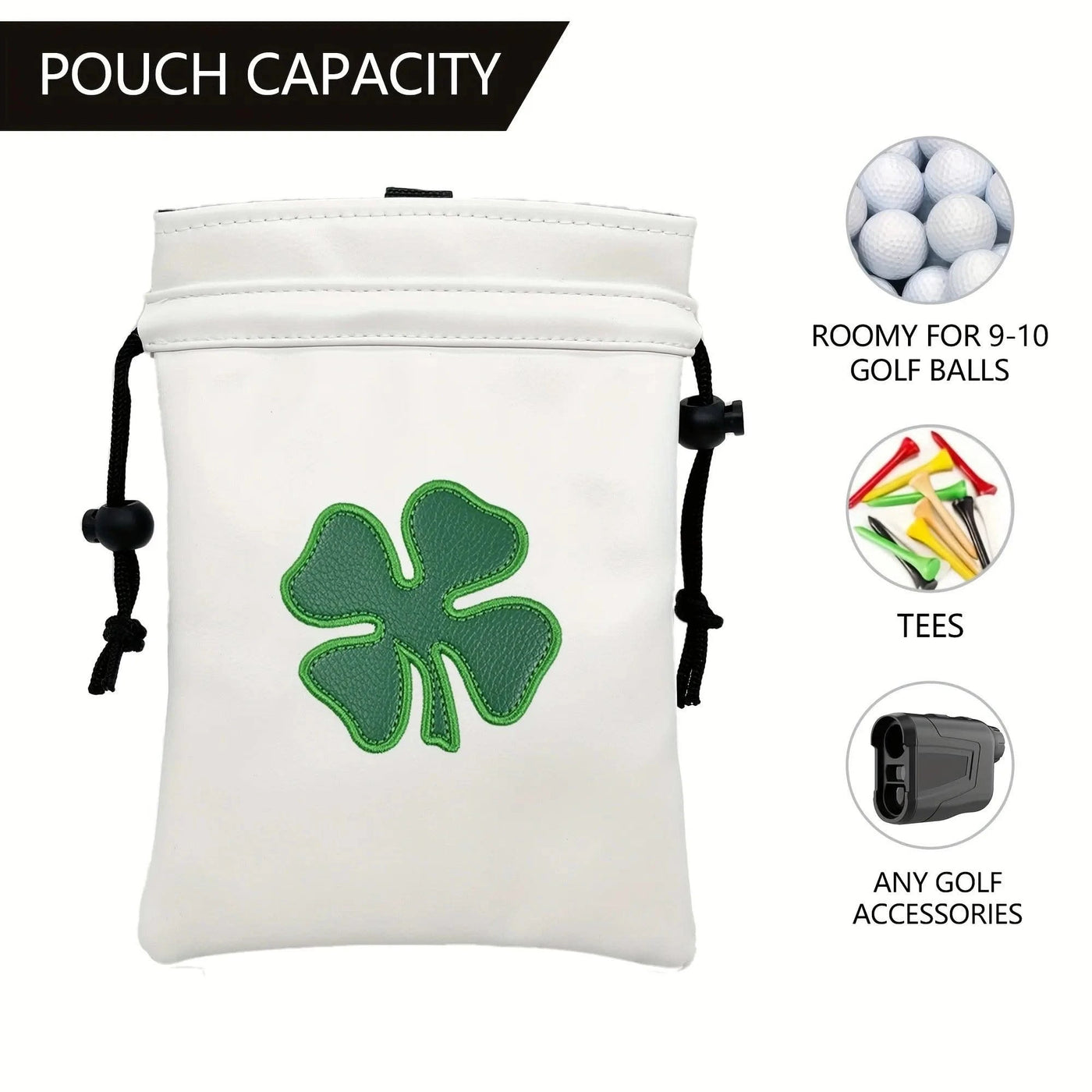 Golf course golf balls and serving bags with drawstrings -good gifts portable and durable golf club accessories for golf fans.
