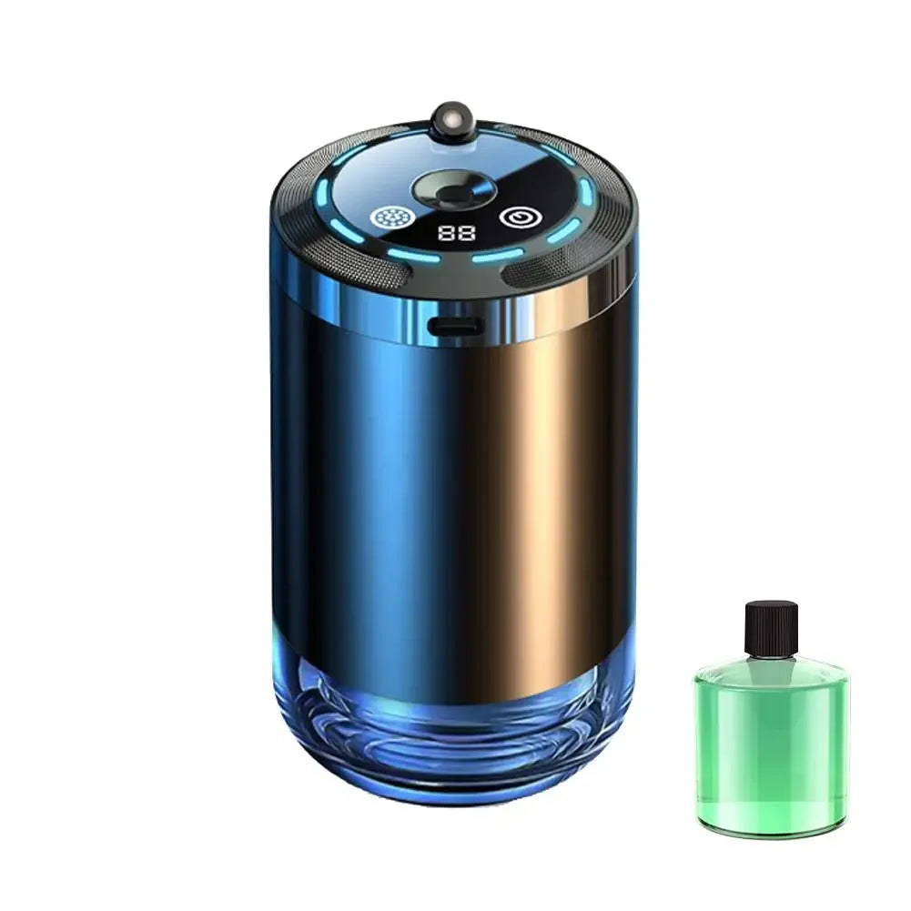 Car Aroma Diffuser With LED Starry Ambient Light 50ml Cologne Perfume Car Air Freshener Flavoring For Cars Fragrance Diffusers