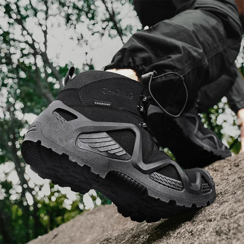 Climbing Hiking Shoes Ankle Men Outdoor Boots Men Tactical Boots Army Boots Mens Military Desert Waterproof Work Safety Shoes