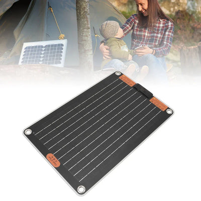 15W Portable Solar Panel with 2 USB Ports Camping Solar Panel Charger Solar Charger for Outdoor Camping Hiking Phone Charger