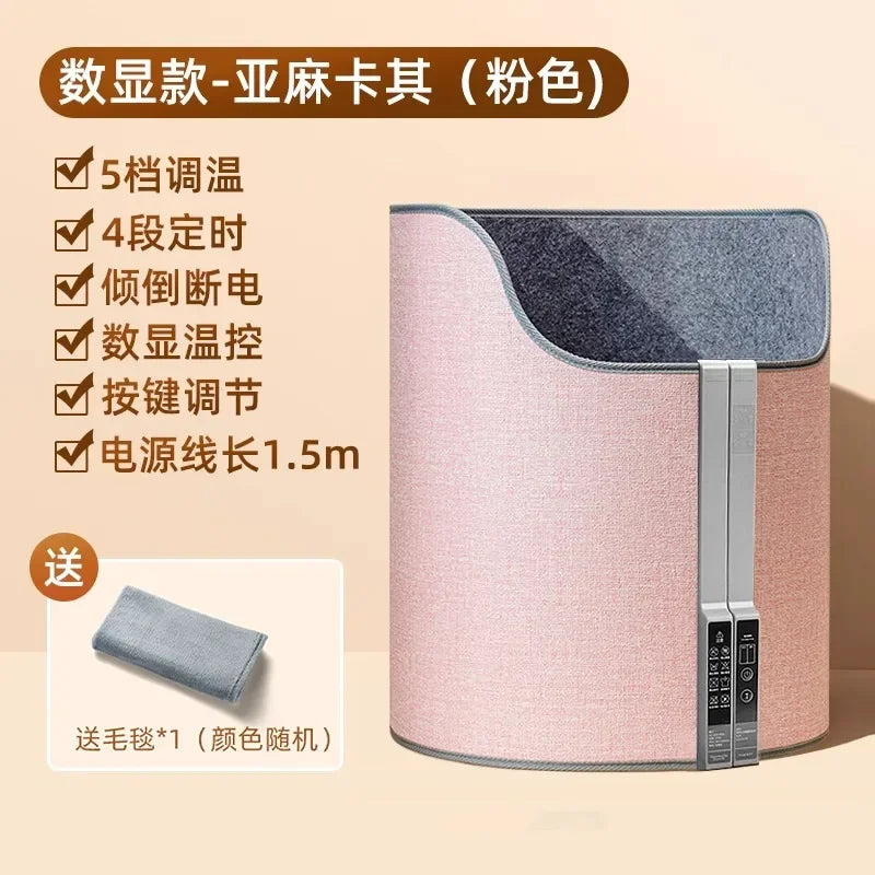 220V Electric Foot Warmer Under Desk Heating Pad for Office Winter Warmth Leg Heating Blanket BDD