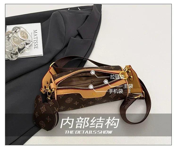 Famous designer popular classic elegant handbags leather ladies crossbody shoulder bag versatile and chic for evening