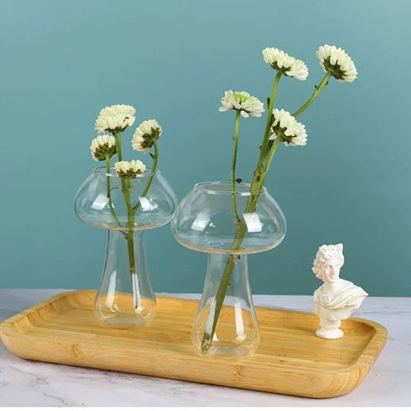 Creative Mushroom Cocktail Glass Cups Transparent drinks Beer Wine Glasses Coffee Cups Drinkware for Bar Parties Home Drinking ﻿