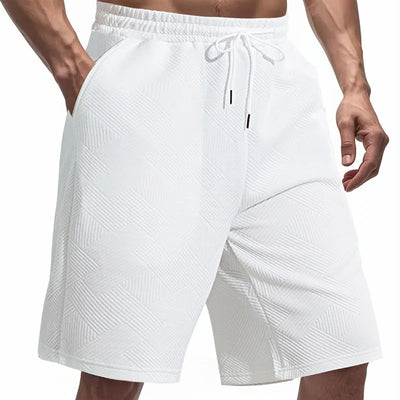 European and American shorts men's summer loose and heavy jacquard texture trendy high street hip-hop five-point shorts