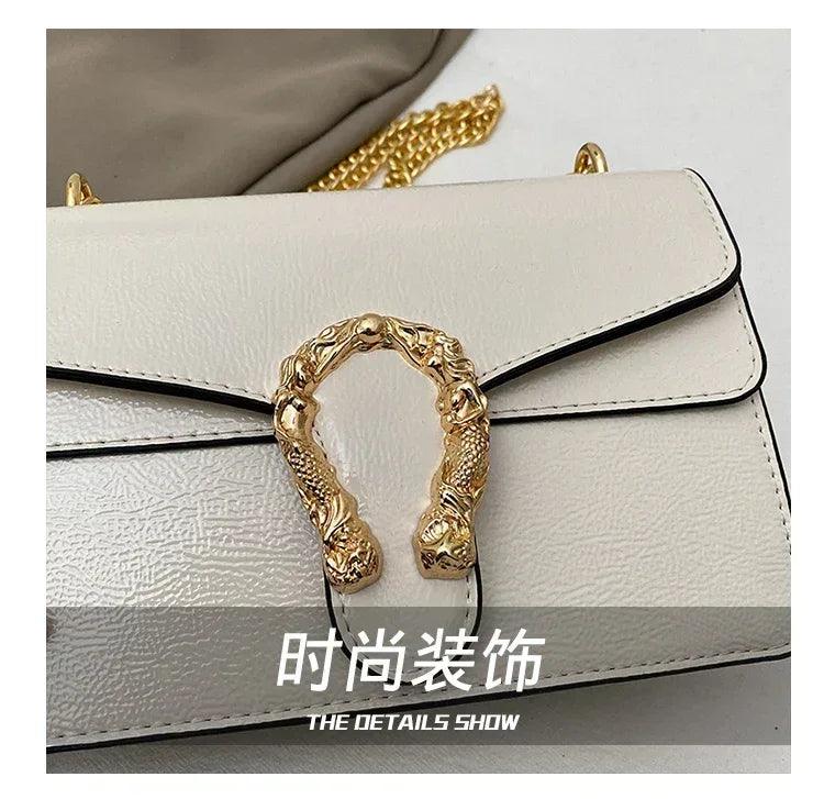 Luxury brand leather handbag for women elegant classic popular ladies shoulder bag by famous designer modern
