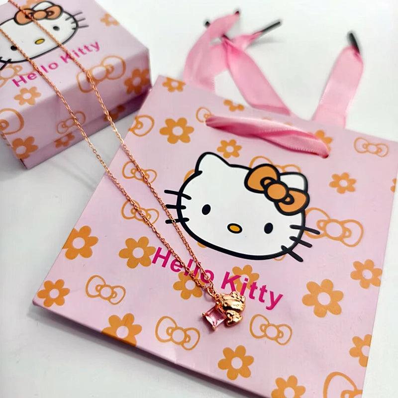 Sanrios luxury necklaces anime hellokitty cinnamoroll clavicle chain necklace for women jewelry wedding party birthday