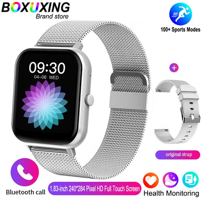 2025 New Smart Watch Men Bluetooth Call Fitness Tracker Heart Rate IP68 Waterproof Smart Watch Men Women For Xiaomi iOS Android