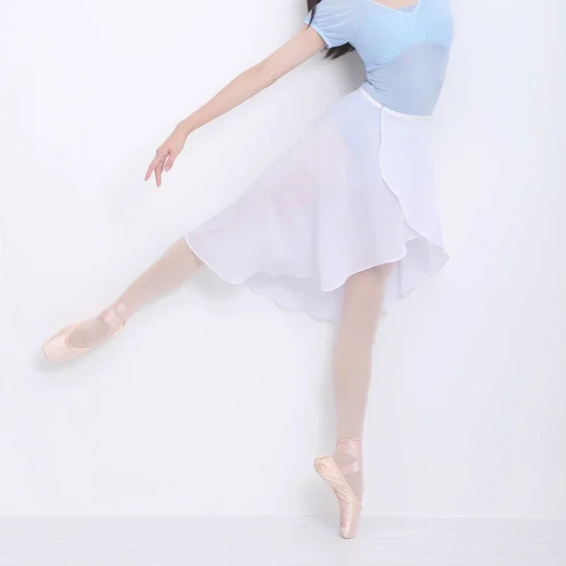 Dance Skirts For Women Chiffon Ballet Skirts Tulle Skirt Black Swimwear Cover Up  Dance Costumes Girls Adult Training Skirts