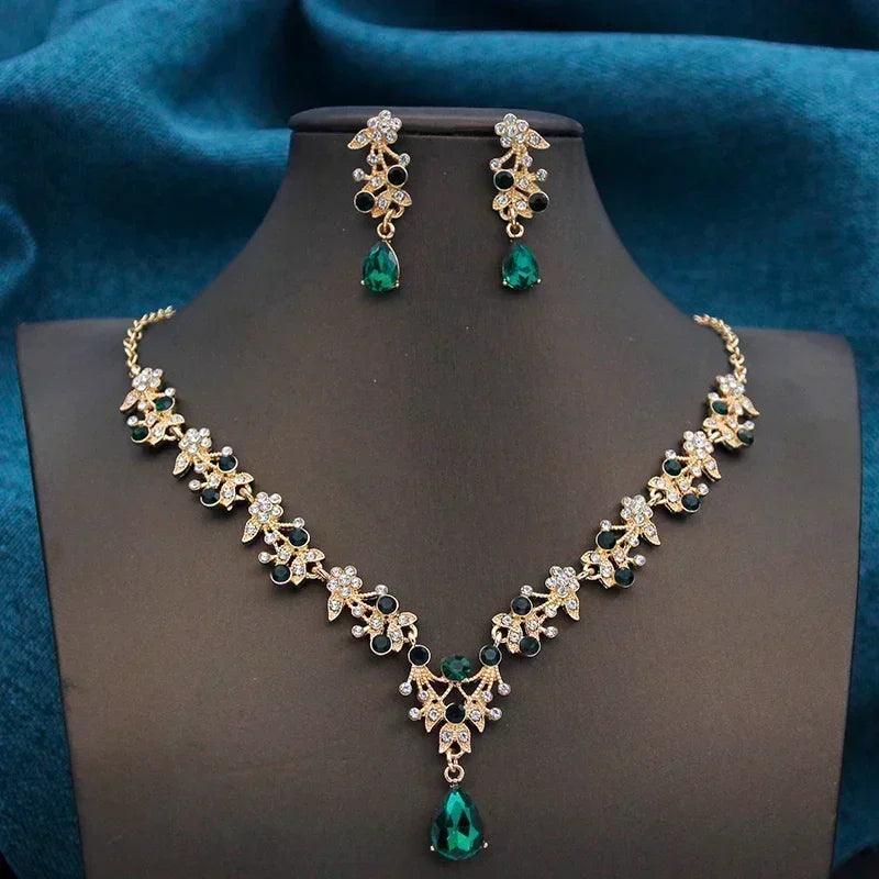 Luxury wedding tiaras bride jewelry sets for women