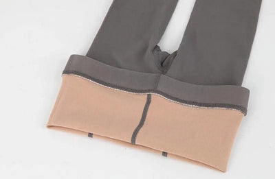 Women Thermal Underwear Pants Fleece Lined High Waisted Leggings Keep Warm Winter Pant Tummy Control Yoga Hiking Running Tights