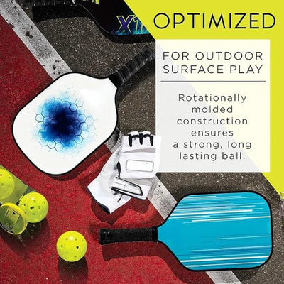 Pickleball 74MM Durable 40 Holes Outdoor 12Pcs Pickleballs 26g Outdoor for Competition pickleball Packs of Pickleballs