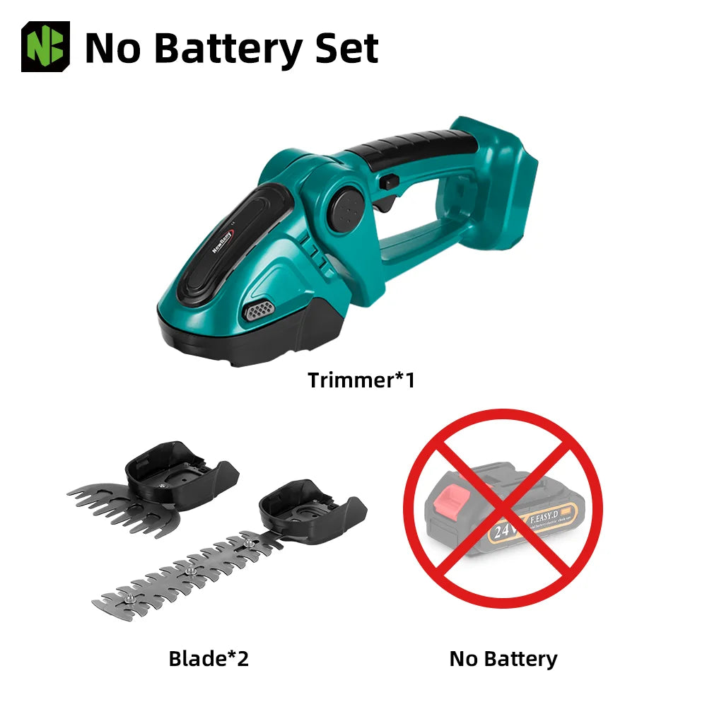 NEWBENY 2 IN 1 Electric Hedge Trimmer Lawn Mower Household Garden Shrub Scissors Grass Scissors For Makita 18V Battery Pin