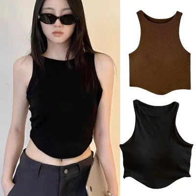 Yoga Top For Women Loose Fit Workout Crop Tops Tank Gym Wear Fitness Sleeveless Cami Sport Shirts Running Vest Built In Bra