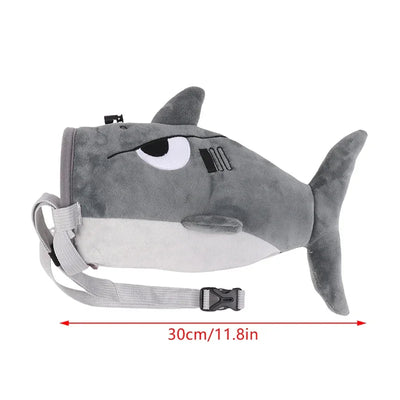 Cartoon Shark Rock Climbing Chalk Bag  Adjustable Storage Climbing Magnesium Powder Bag for Climbing Weightlifting Chalk Pouch