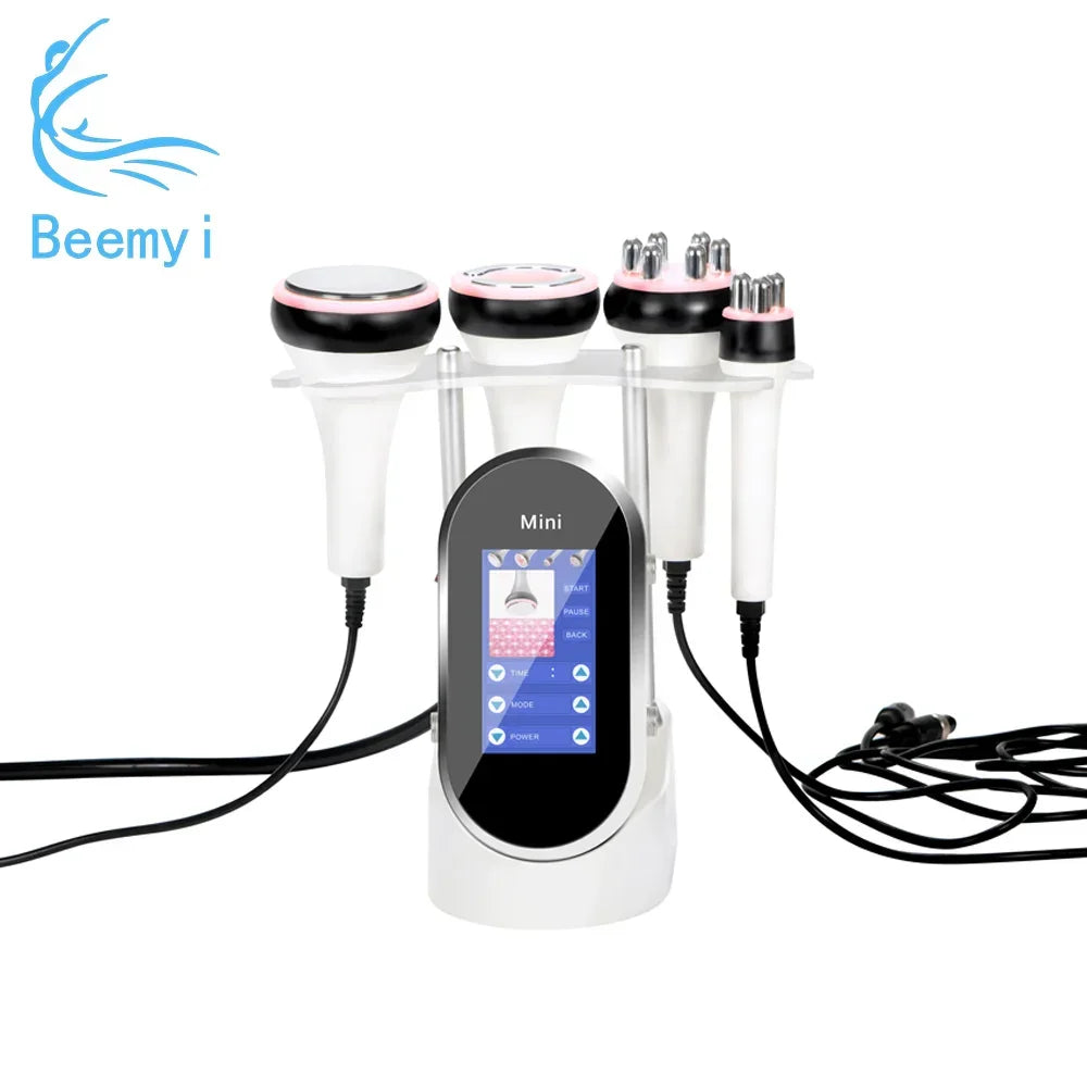 4-in-1 40K Cavitation RF Machine | Body Slimming/Fat Burn/Facial Lifting | Vacuum+RF Therapy for Weight Loss & Skin Shaping