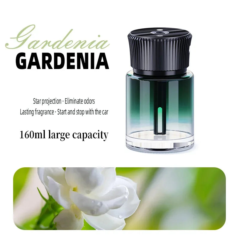 Smart car fragrance diffuser; car fragrance; automatic car fragrance diffuser; starry ceiling environment. USB car fragrance dif