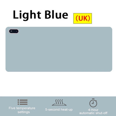 Warm Desk Pad Desk Hand Warmer Touch Control 5 Heating Grade Hand Heating Pad Desk Mousepad Fast Heating For Computer Keyboard